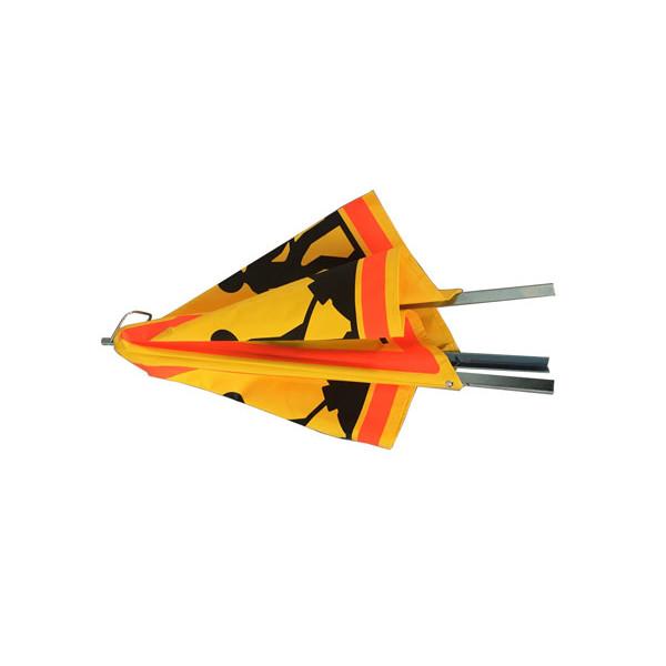 C2380048 - Tripode pliable de signalisation de chantier en acier avec panneaux en plastique_1