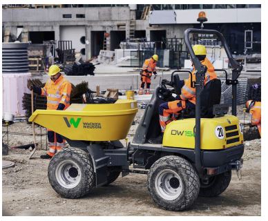 Dumper à pneus très faibles émissions sonores - idéal zones sensibles au bruit - 650/800 L - 100 % électrique - disponible en location_1