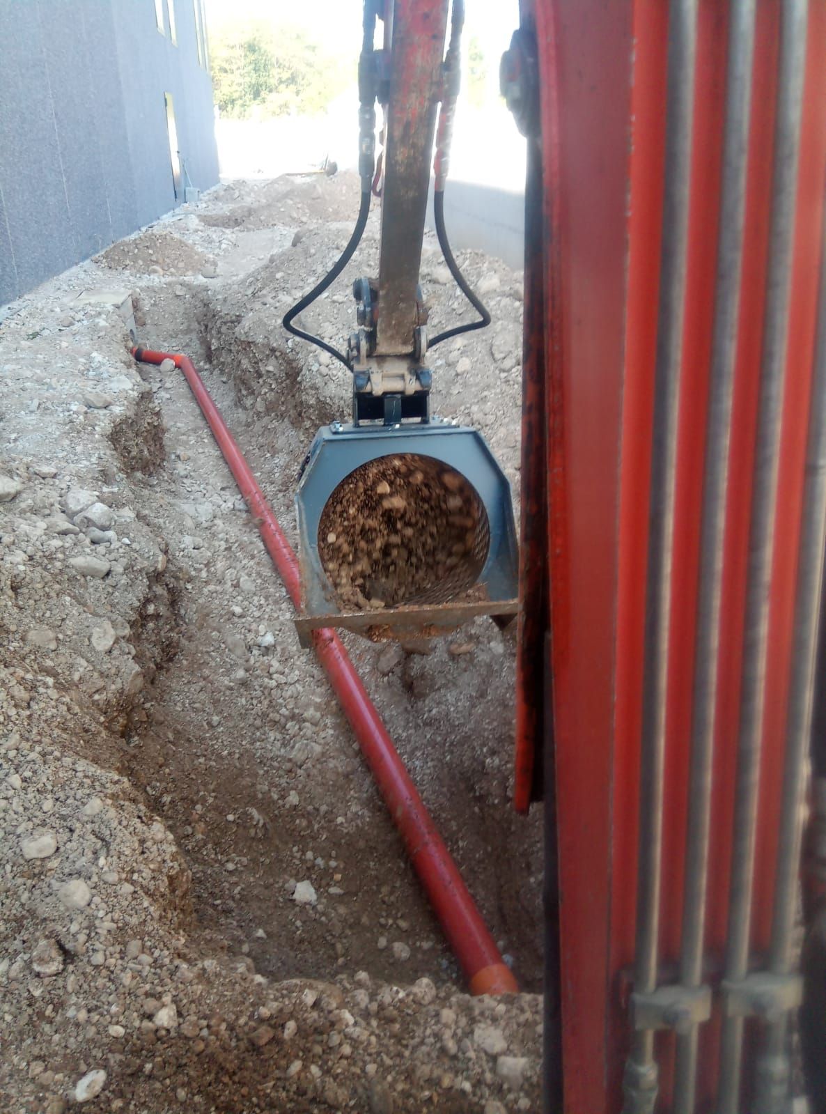 Godet cribleur avec panier rotatif - cbr 06 - mini pelle_2