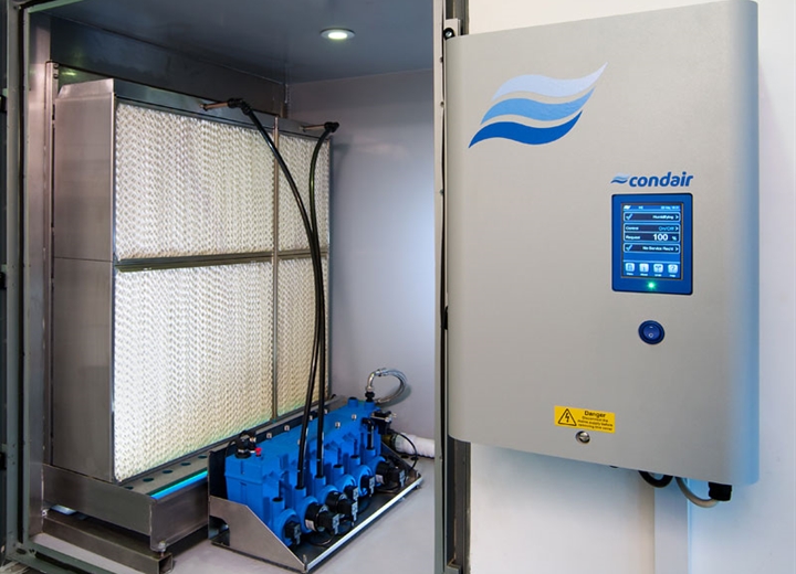 Humidificateur adiabatique à faible consommation d'énergie, montage en gaine ou CTA - Condair ME_1