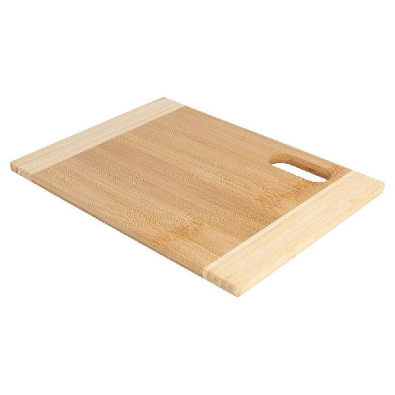 Planche à découper bicolore 16x22x0,9cm bambou_1