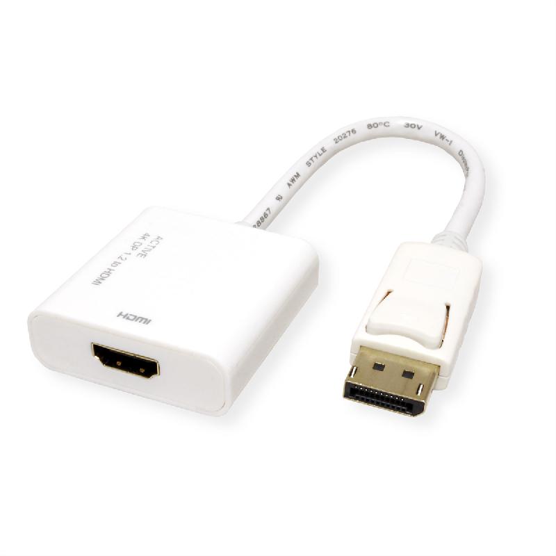 ROLINE Adaptateur DisplayPort - HDMI, actif, v1.2, DP M-HDMI F_1