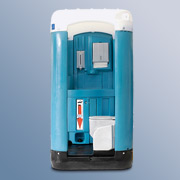 Toilette mobile autonome water - 123 x 123 x 232 cm - lavabo XXL, réservoir 250L, design moderne_1