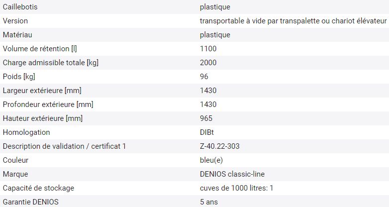 148303W - Bac de rétention Classic-Line en polyéthylène - stockage acides, bases et produits chimiques non inflammables_1