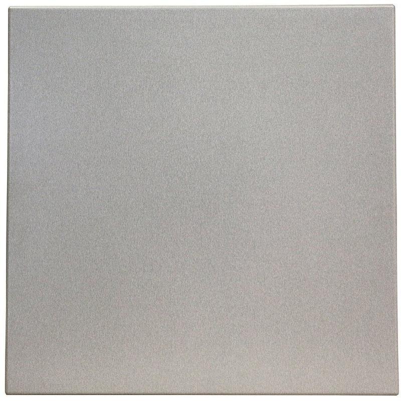 Plateau carré de table extérieur Werzalit 60x60cm décor alu_1