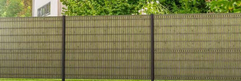 Tanis Wood - Lamelle occultante pour grillage - Schertz - Maille 55 mm - Taux d'occultation 95%_1