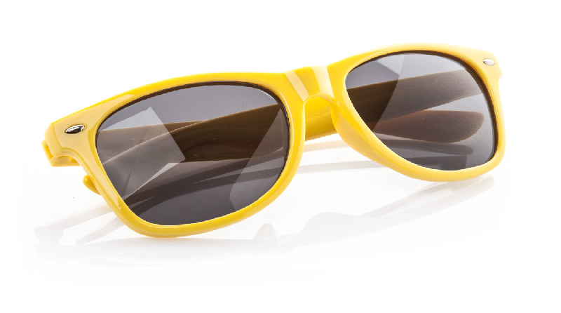 Lunettes de soleil Xaloc - plastique - protection UV 400 - couleur jaune_1