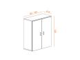 Armoire mi-haute portes battantes CASTA H120 - Deskissimo_1