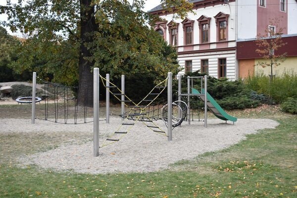 Parcours à cordes en acier inoxydable pour aire de jeux - Conforme EN1176 - Référence BT16134_1