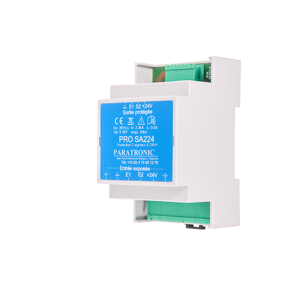 Protections foudre & CEM - PRO SA224 - 24V, boîtier rail DIN, Imax 10 kA_1