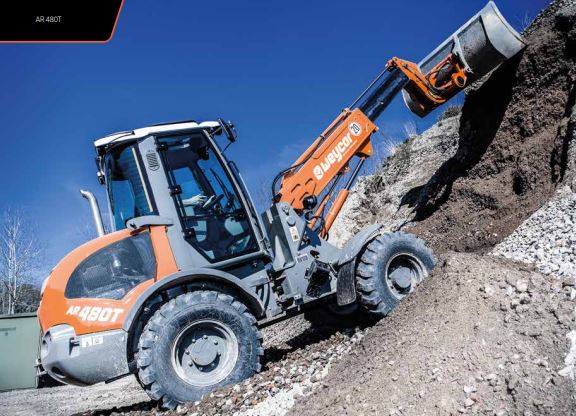 Chargeuse compacte à bras télescopique -  puissance élevée 55,4 kW avec 2 200 tr/min - Weycor AR 480 T_1