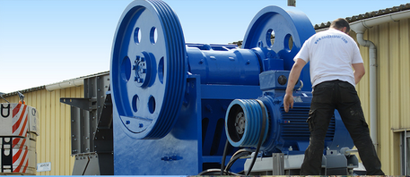 Machine de concassage robuste avec structure en acier corroyé soudé