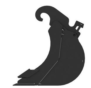 Godet d'excavation-mini-pelle - caterpillar finance france - 500 mm (20 in) - poids 52 kg_1