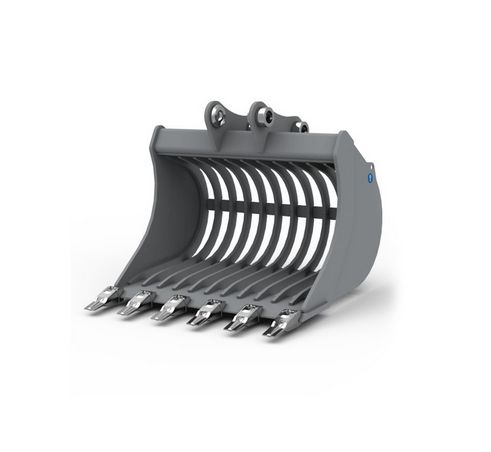 Godet squelette GSQ28-700AS pour minipelle 1,8-2,8T - Uniter45 - largeur 700 mm - écartement 59 mm_1