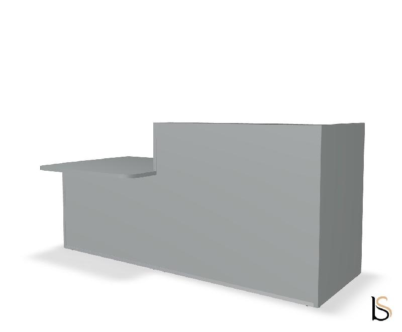 Banque d'accueil TERA avec accès PMR par MDD - 246, Gauche, Gris aluminium_2