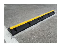 Butée de parking poids lourds en caoutchouc vulcanisé très résistant - Rétroréfléchissante - 1000 mm_1