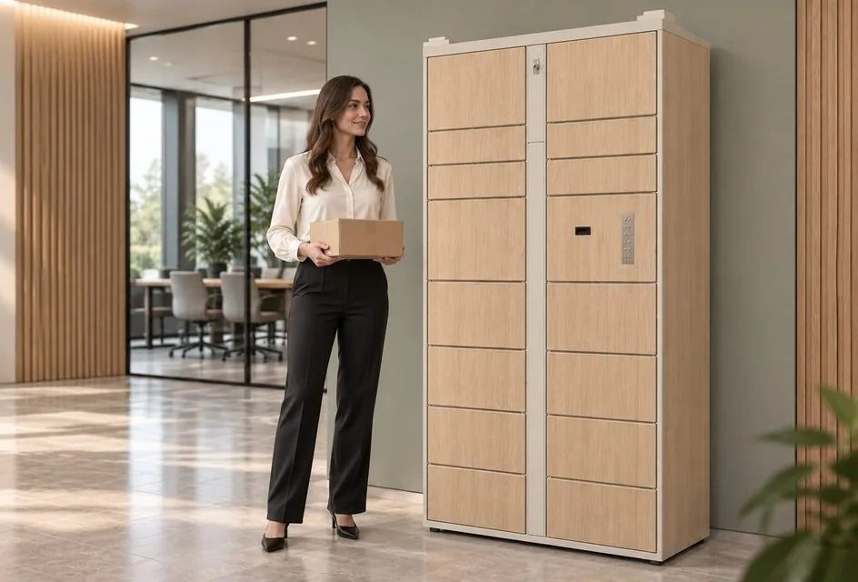 Casier connecté Bluetooth pour colis et courrier, sans électricité ni réseau - LOCKER LITE 15 ou 11 cases_1