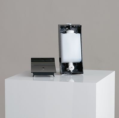 Distributeur de savon liquide noir Streamline - design moderne et élégant - facile à utiliser_1