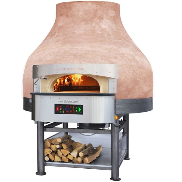 Four à pizza à bois rotatifs équipés avec un système électrique sous la — free download