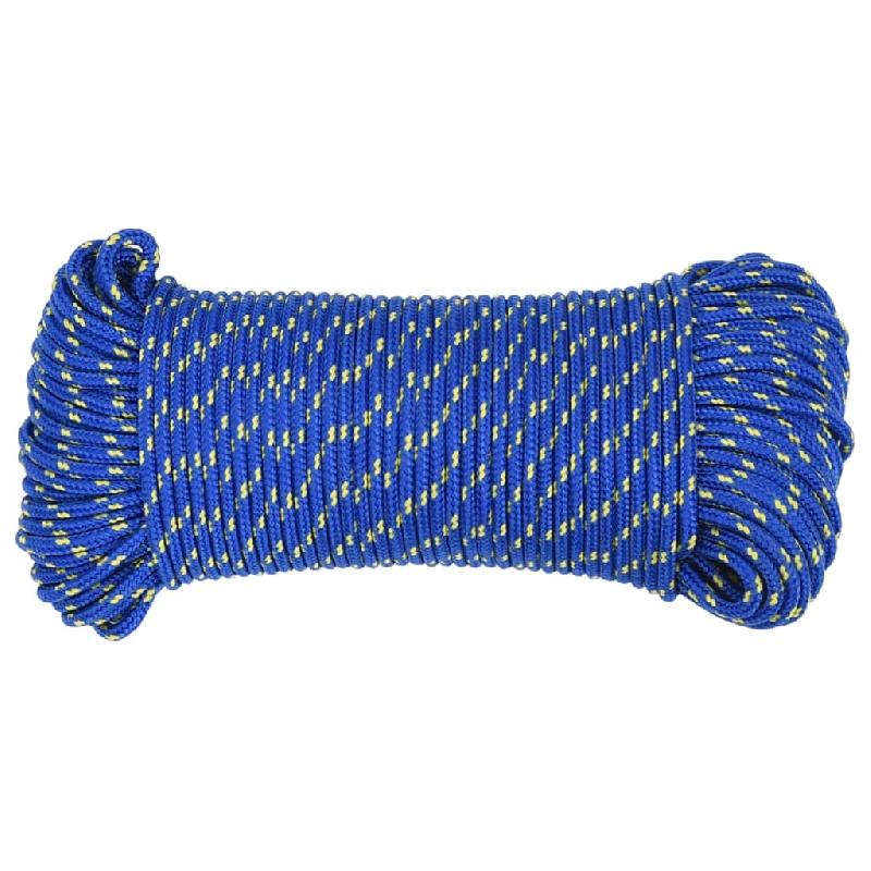 Vidaxl corde de bateau bleu 5 mm 500 m polypropylène 152442_1
