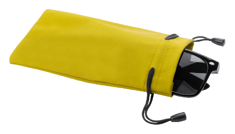 Pochette pour lunettes en polyester - légère et couleur jaune - 7g_1