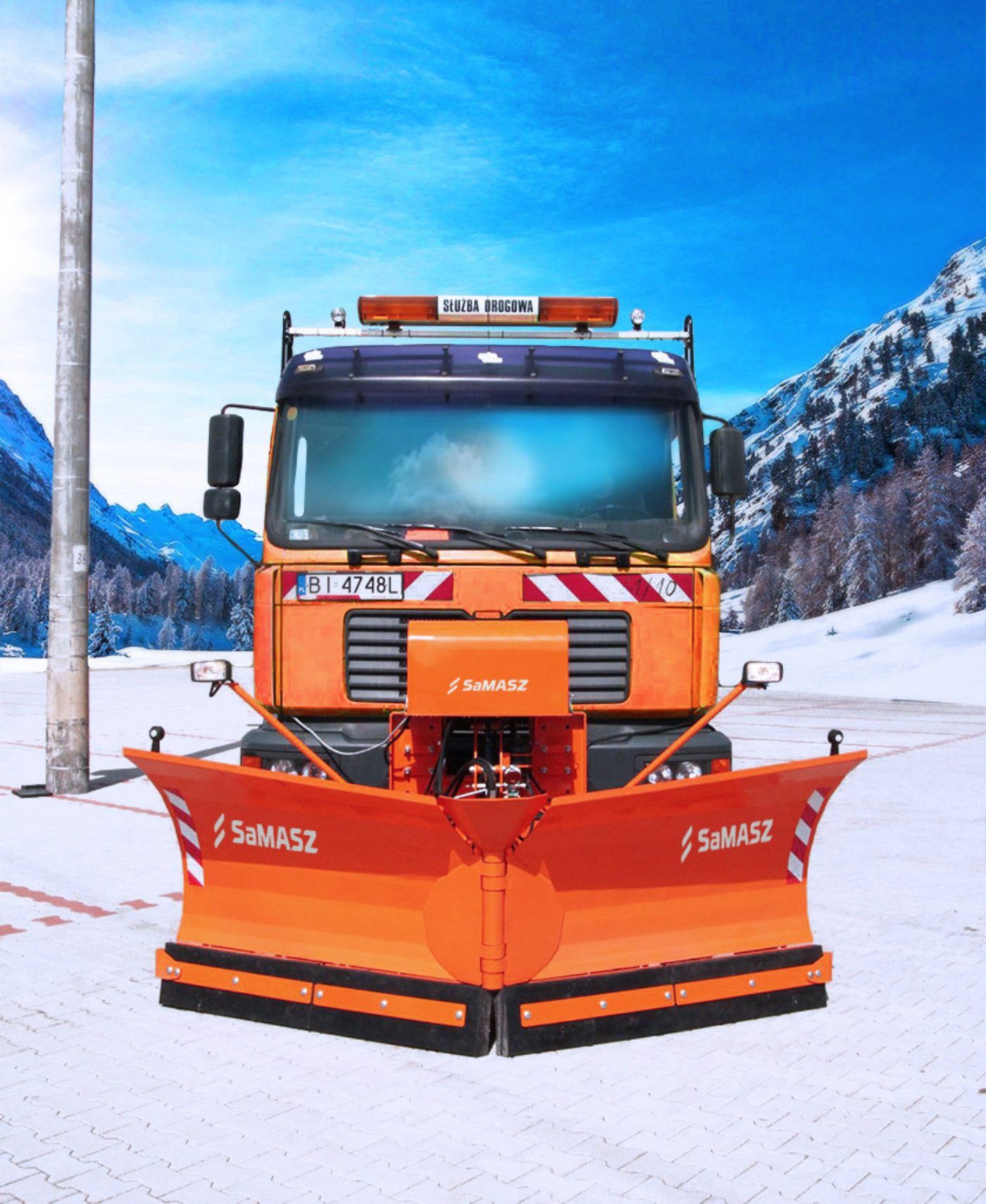 Alps Up - Lames à neige SaMASZ avec lame en caoutchouc et équipement hydraulique_1