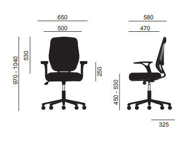 Fauteuil VERONE - Dossier haut inclinable - Piétement chromé - Référence 9391 FR206_1