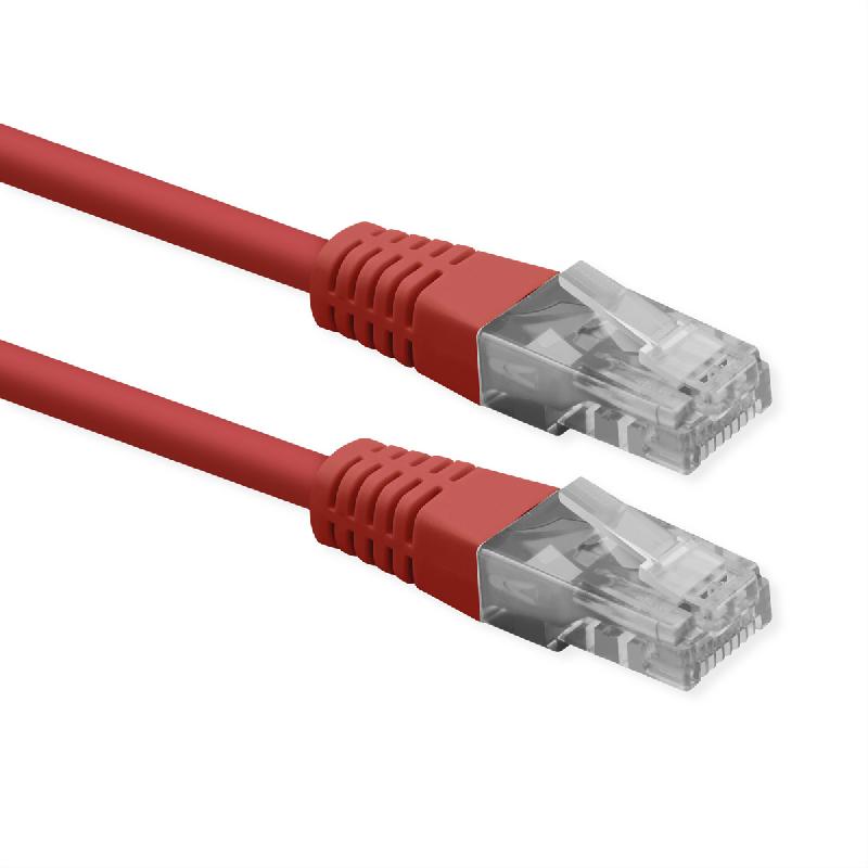 ROLINE Cordon Cat.6 (Classe E), UTP, PoE, rouge, 5 m_1