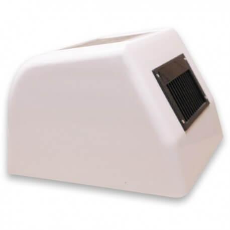 Sèche-mains automatique électrique infrarouge Vitech - 1800W - design mural en ABS blanc_1