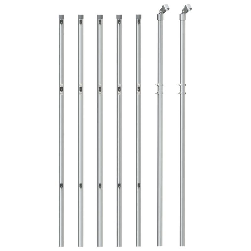 Vidaxl clôture à mailles losangées argenté 1,1x10 m 154002_1