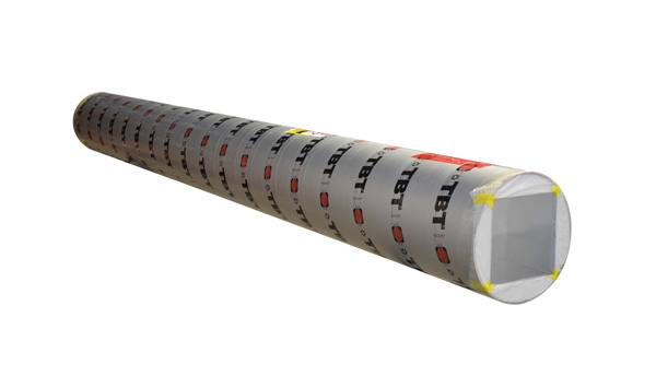 Coffrage de poteau en carton carré ou rectangle lisse - angles droits - Référence 895_conf_1