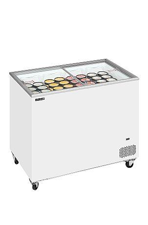Congélateur coffre avec couvercles coulissants vitrés plats - 255 L | Tefcold - IC301SC_1