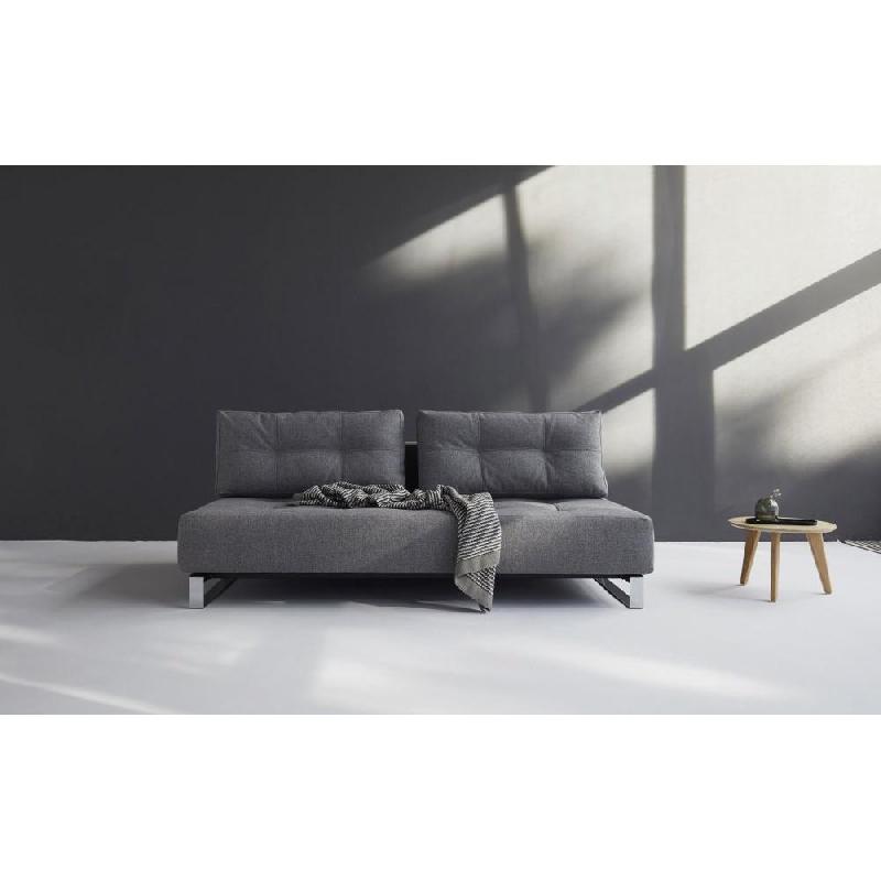 Canapé design convertible INNOVATION LIVING Supremax Deluxe - lit 155x200 cm - gris Twist Charcoal_1