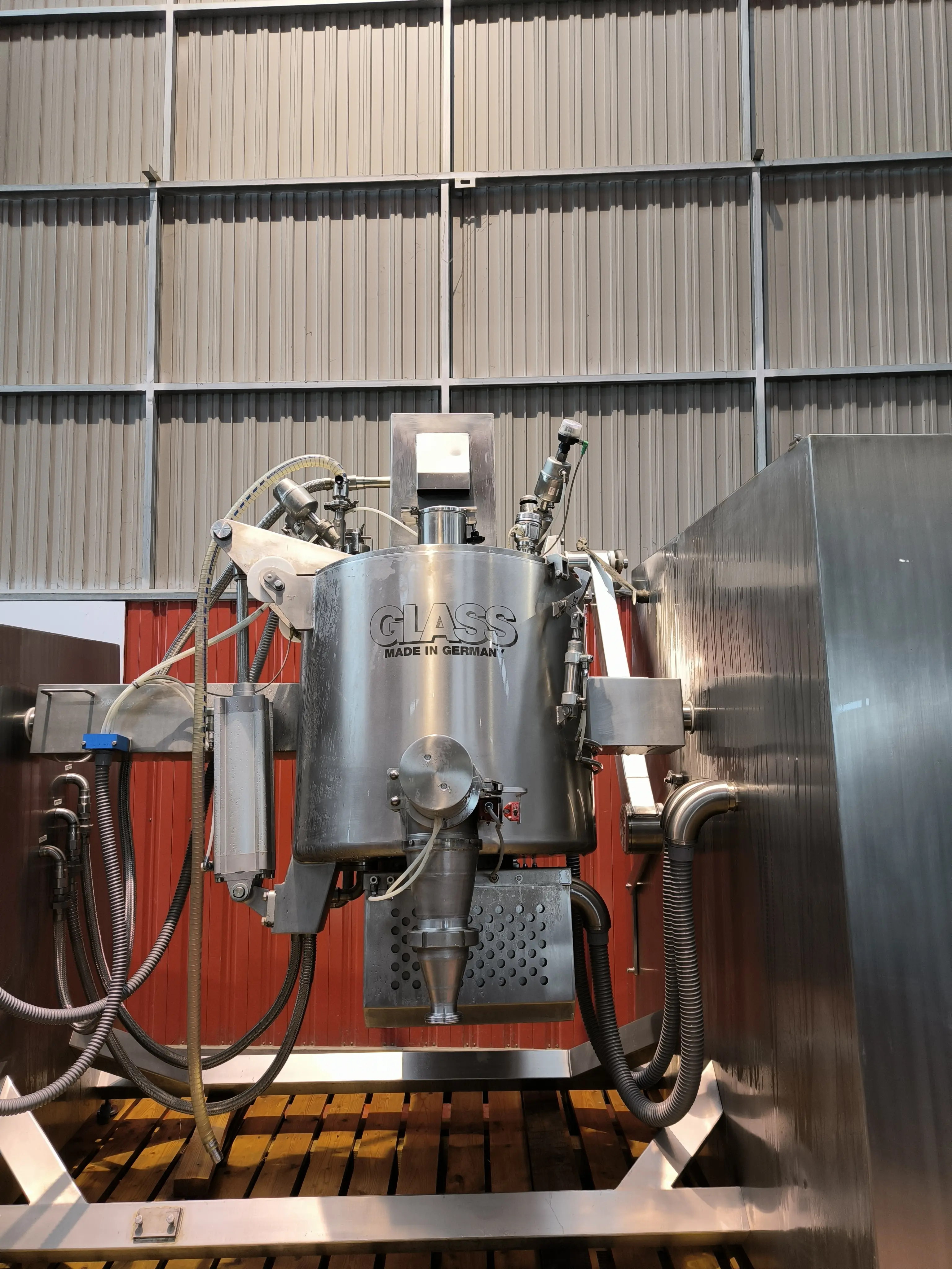 Mélangeur granulateur  inox 300 litres glass vas 300 avec agitateur, jaquette et cadres électriques - C13673_1