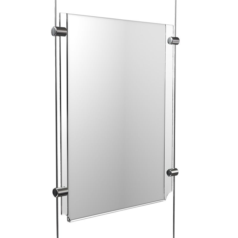 Porte-affiches en plexiglas - Épaisseur 3 mm, format A4 vertical ou horizontal - Réf : Porte-affiches_1