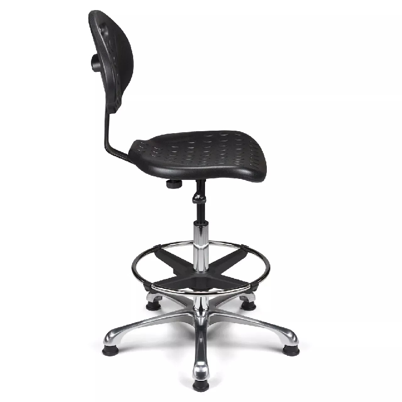 Siège technique polyuréthane avec repose-pieds So Sassari - Paire d'accoudoirs fixes BR48, Avec_1