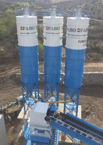 Silo de stockage de ciment ergonomique - Capacité 30 à 120 T - Fabo - Conception robuste et durable_1