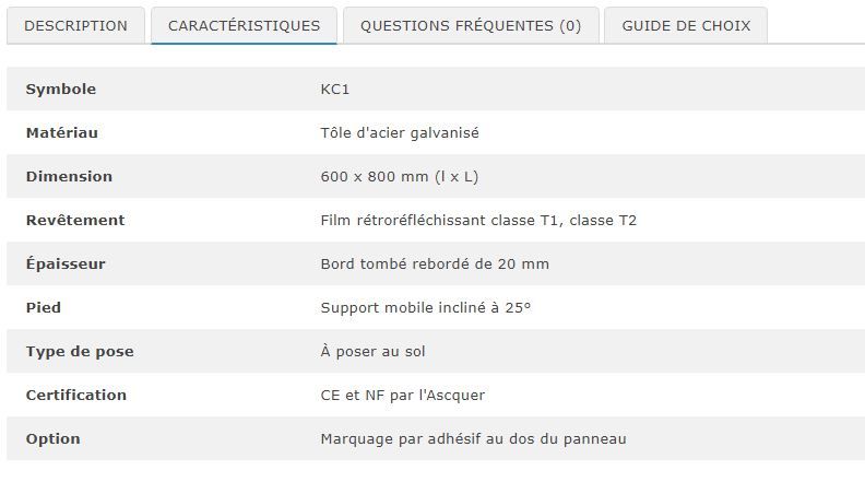 29989 - Panneau de chantier KC1 fauchage - 600x800 mm - Film rétroréfléchissant T1 ou T2_1
