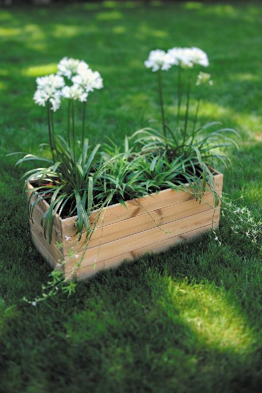 Bac rectangulaire ESSEÑCIA 40 cm - pin traité FSC - 92L - modulable et combinable_1