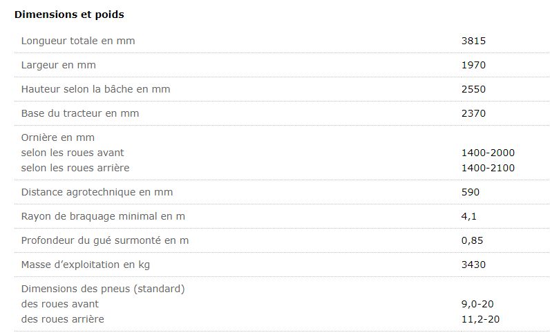 Belarus 520 - Tracteur agricole MTZ Belarus - Diesel 4 cylindres - 45,6 kW (62 CV)_1