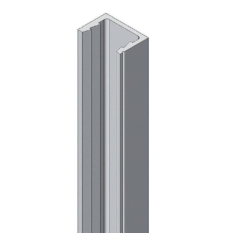 Profil clip mural H240cm - aluminium - fixation sans perforation - aspect lisse_1