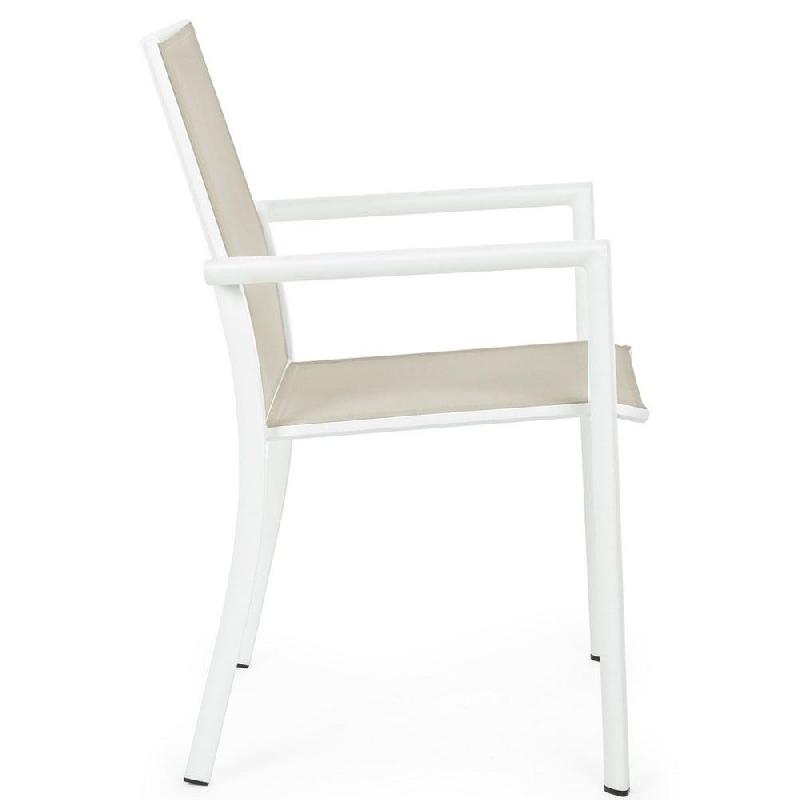 Chaise avec accoudoir Konnor blanc new cx21 56,2 x 60 x 88 cm - par 4_1