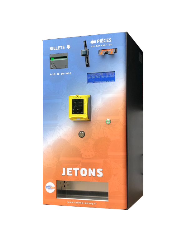 Distributeur de jetons personnalisable - 1 jeton - CB - 1 hopper universel - 3 réhausses au choix_1