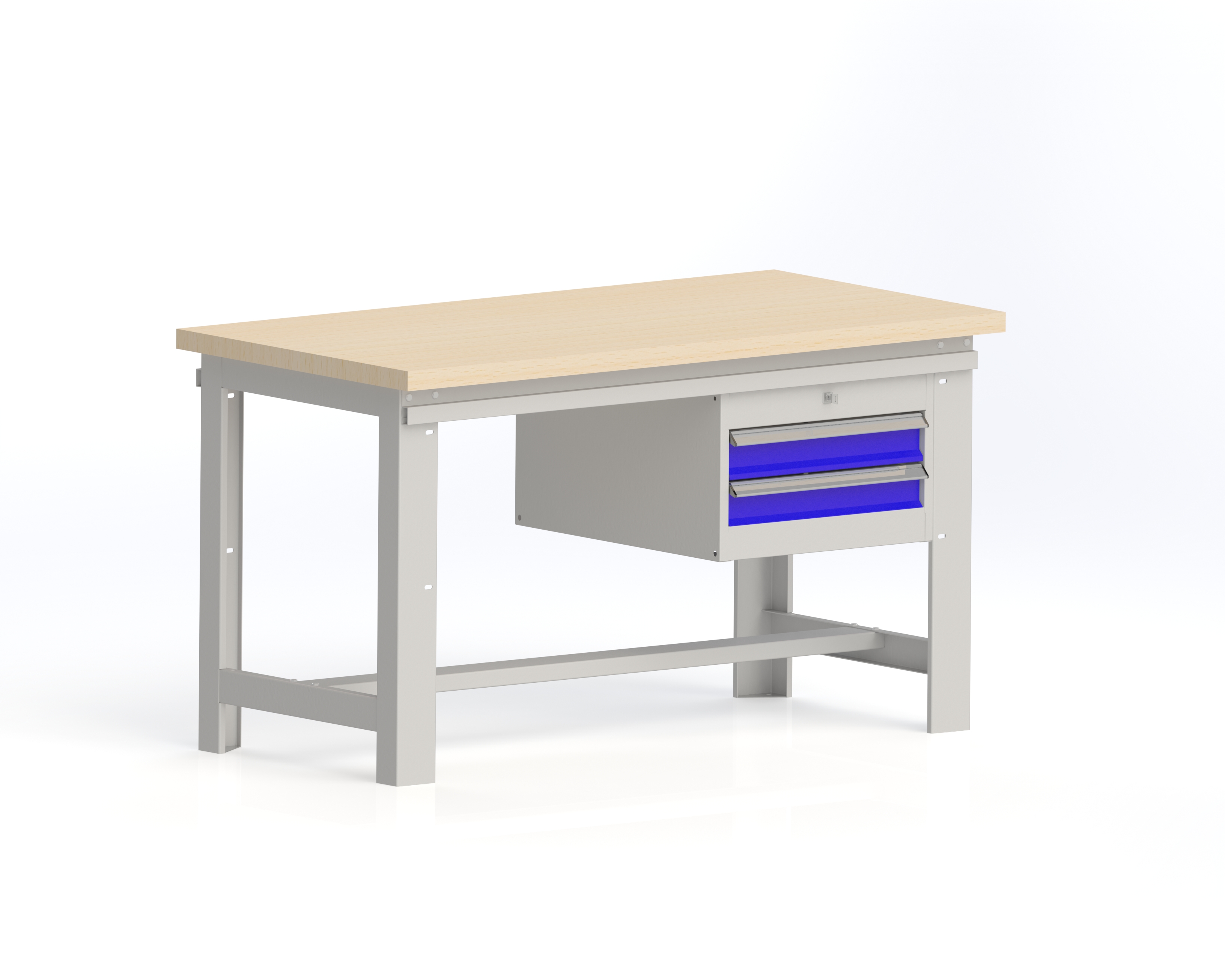 Établi universel électrifié avec coffres - construction robuste - charge admissible 1000 kg_1