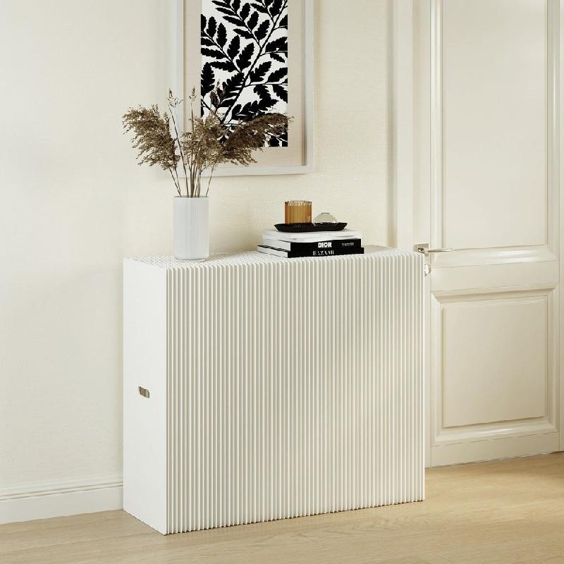Présentoir accordéon Papéa blanc 100x38x70 cm_1
