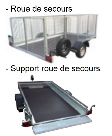 Remorque à châssis léger - PTC 500 kg pour parcs et jardins - ECIM - REV 300 avec plancher bois antidérapant et basculement assisté_1