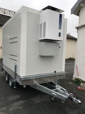 Remorque frigorifique double essieu 2x1800kg - Rapha 22 - PTAC 3500kg - Dimensions intérieures 3,94m x 2m x 1,90m_2