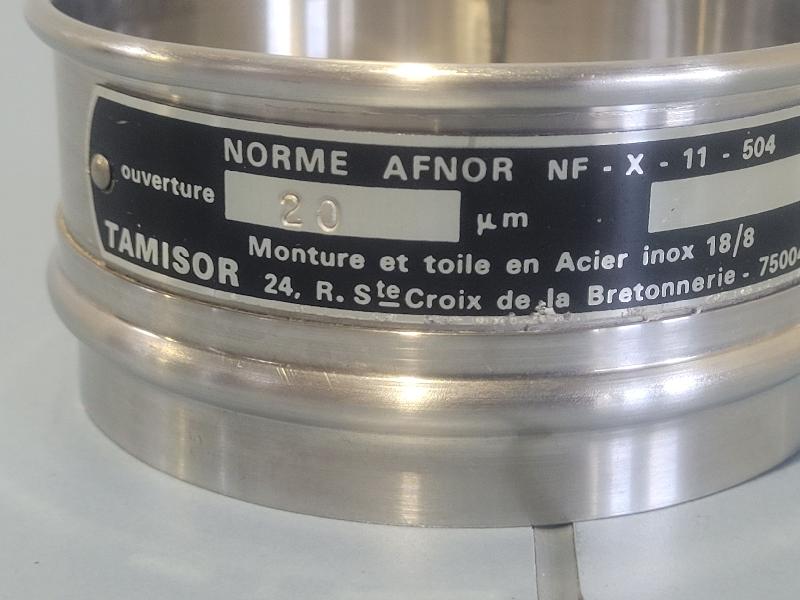 Tamis de test en acier inox RETSCH 100x40mm - 20 µm_1