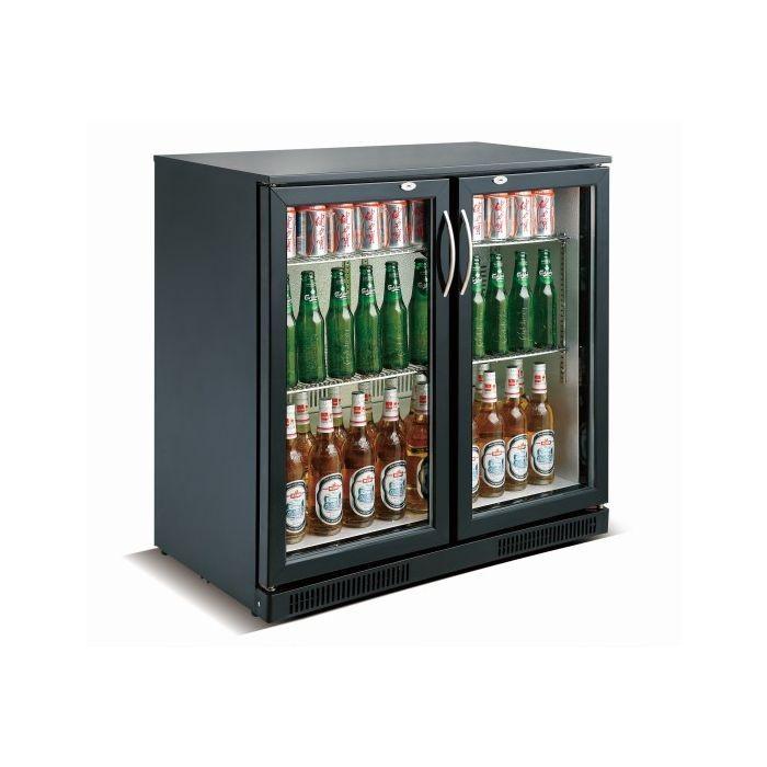 Arrière bar réfrigérée noir 2 portes l900 7455.1305 COMBISTEEL_1