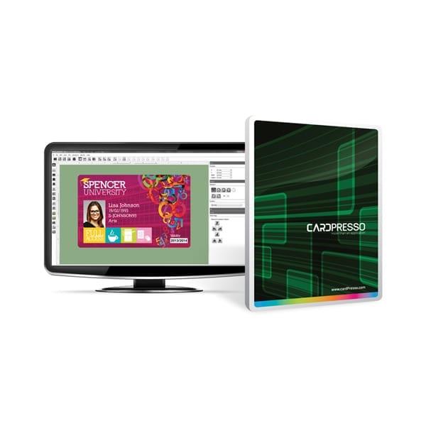 Imprimante badge-carte simple face Evolis Zenius Classic GO PACK - kit complet avec ruban couleur et logiciel Cardpresso_1